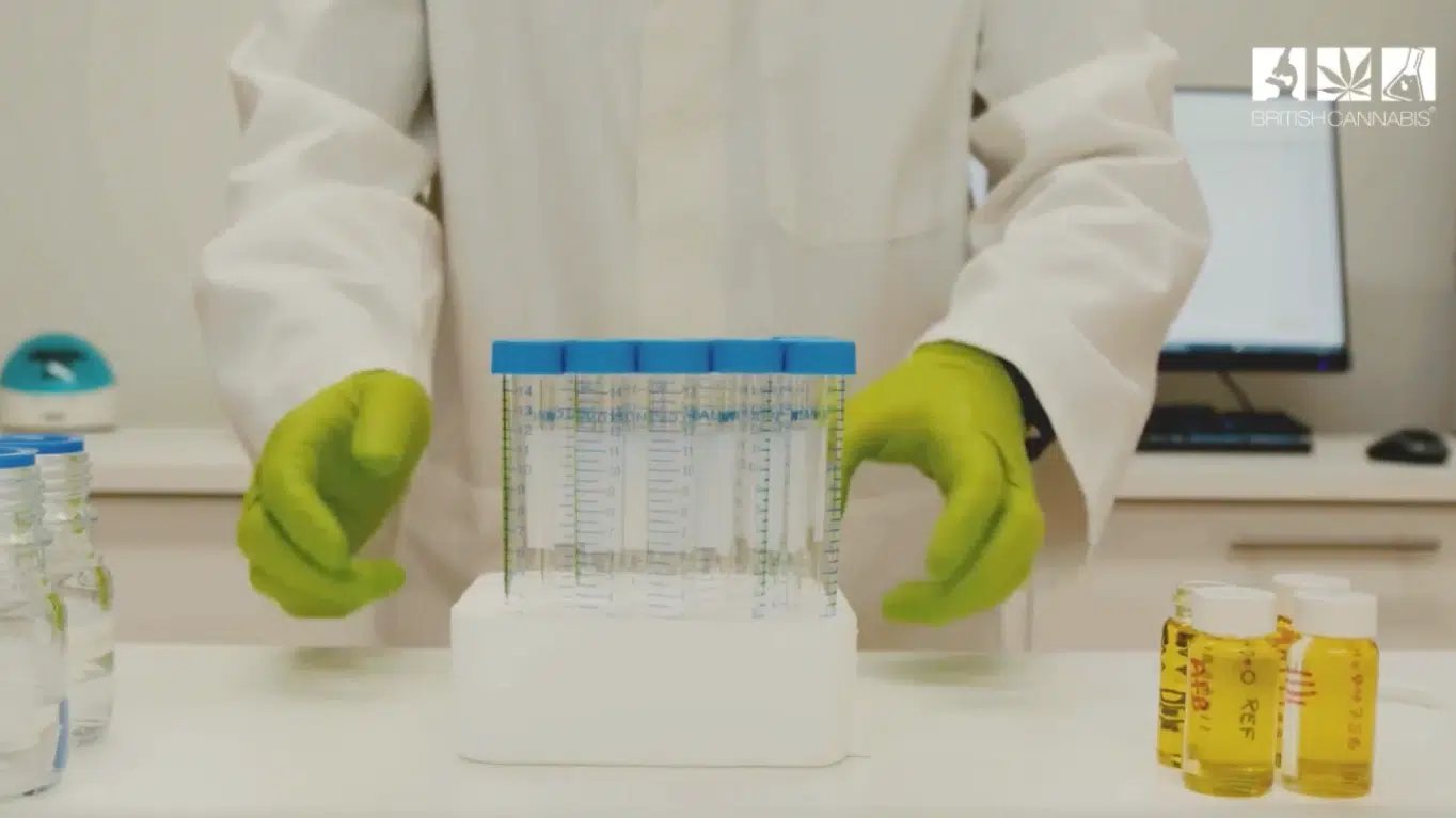BRITISH CANNABIS media: BC Logo and Sample Vials
